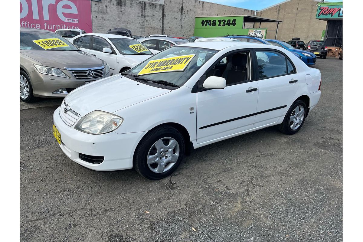 2006 Toyota Corolla Ascent ZZE122R