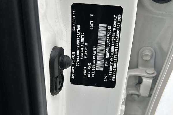 2021 Toyota Hilux Workmate GUN125R 4X4