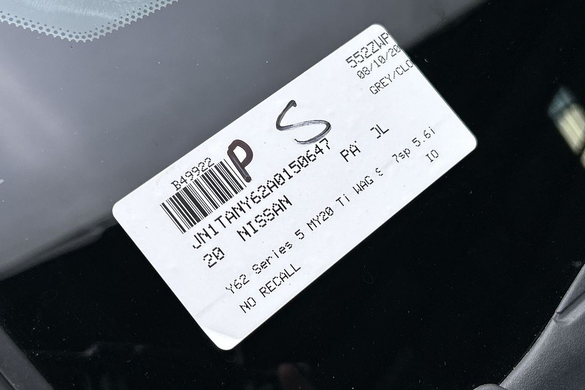 2020 Nissan Patrol Ti Y62 Series 5