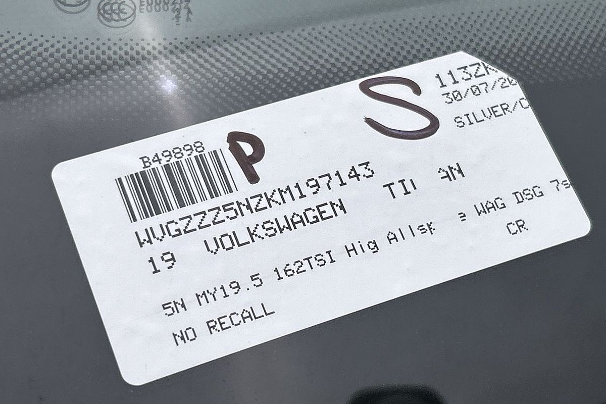 2019 Volkswagen Tiguan 162TSI Highline Allspace 5N