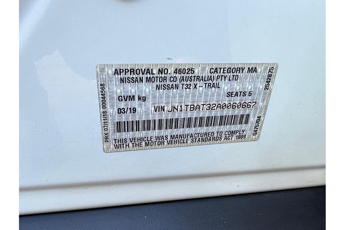 2019 Nissan X-TRAIL ST T32 Series II