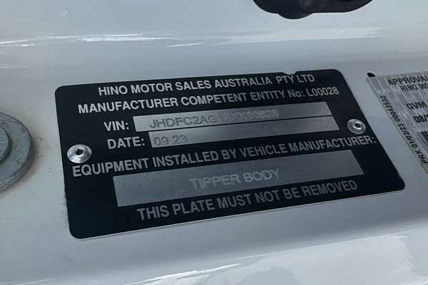 2023 Hino 500 Series FC1124 Tipper