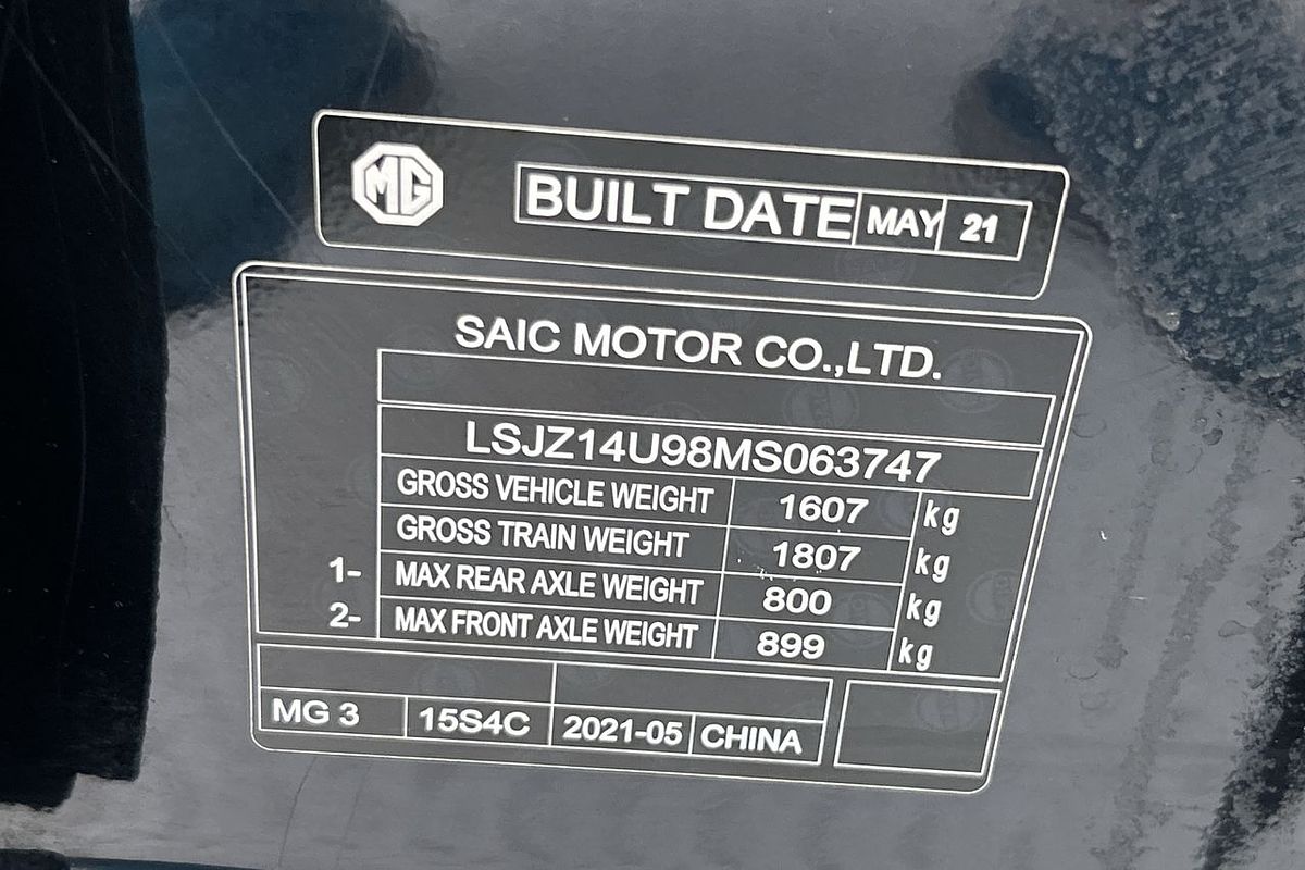 2021 MG MG3 Core
