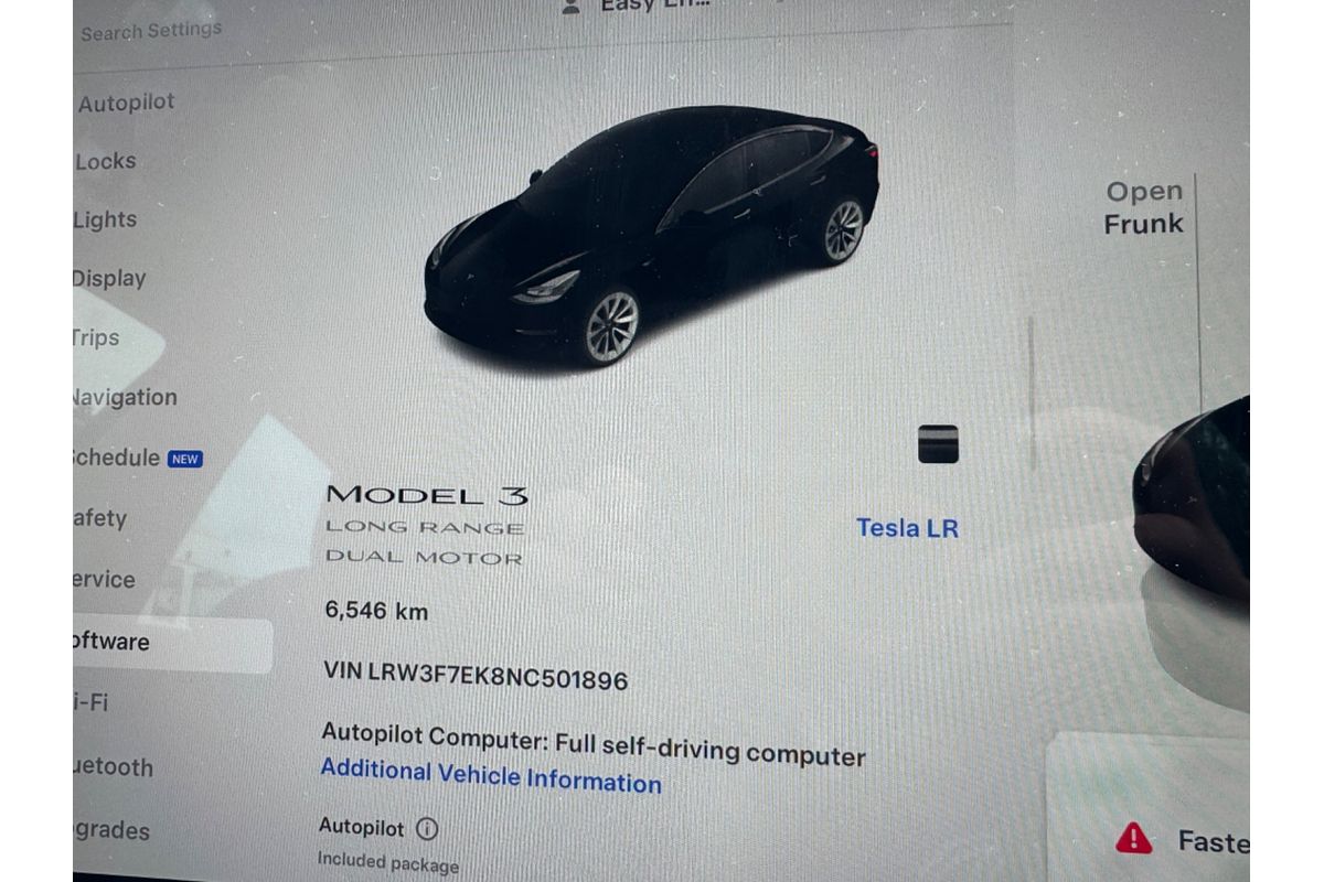 2022 Tesla MODEL 3 LONG RANGE AWD 79KWH