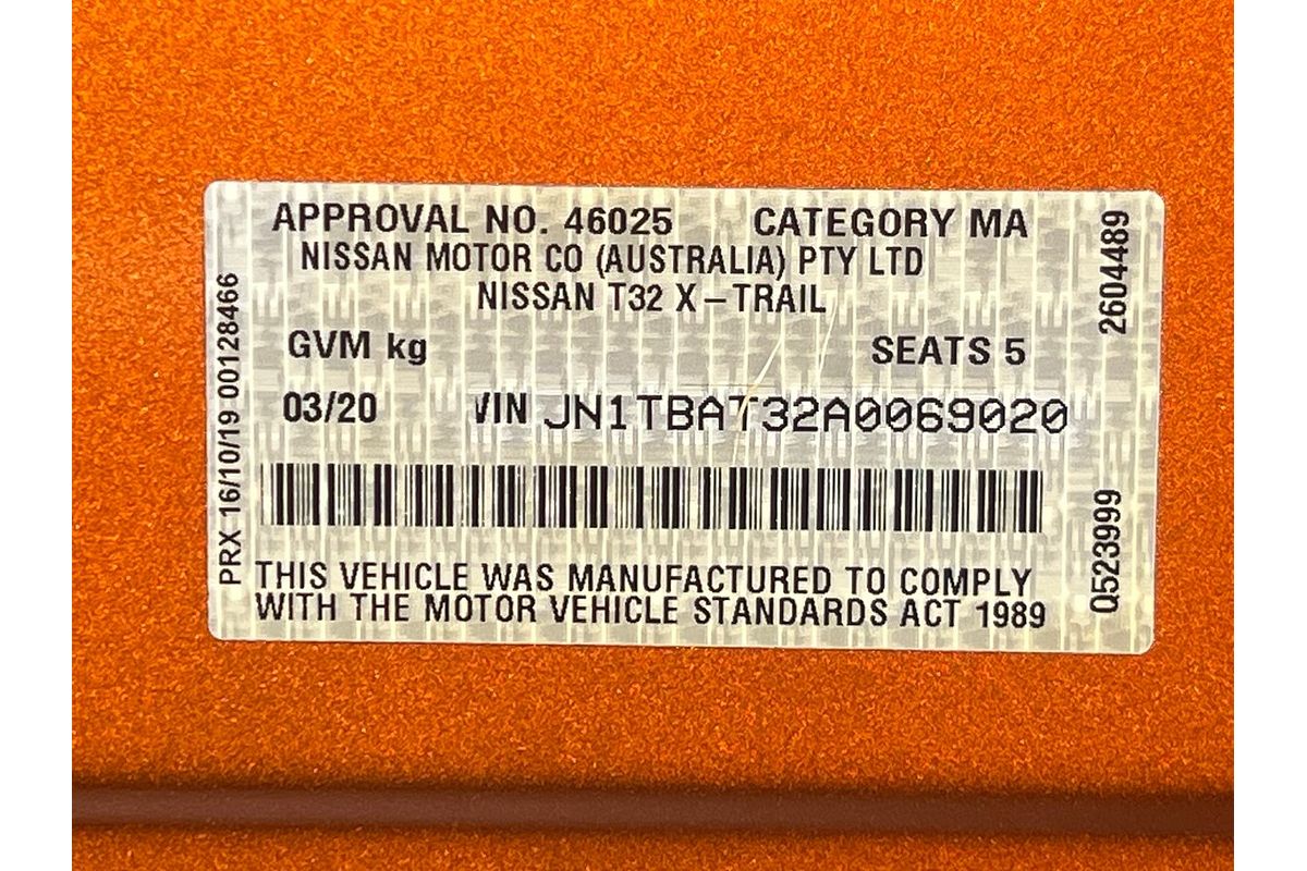 2020 Nissan X-TRAIL T32 MY20