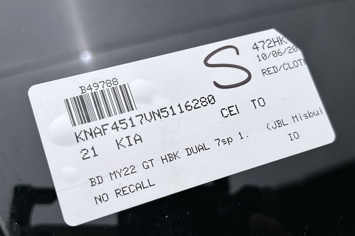 2021 Kia Cerato GT BD