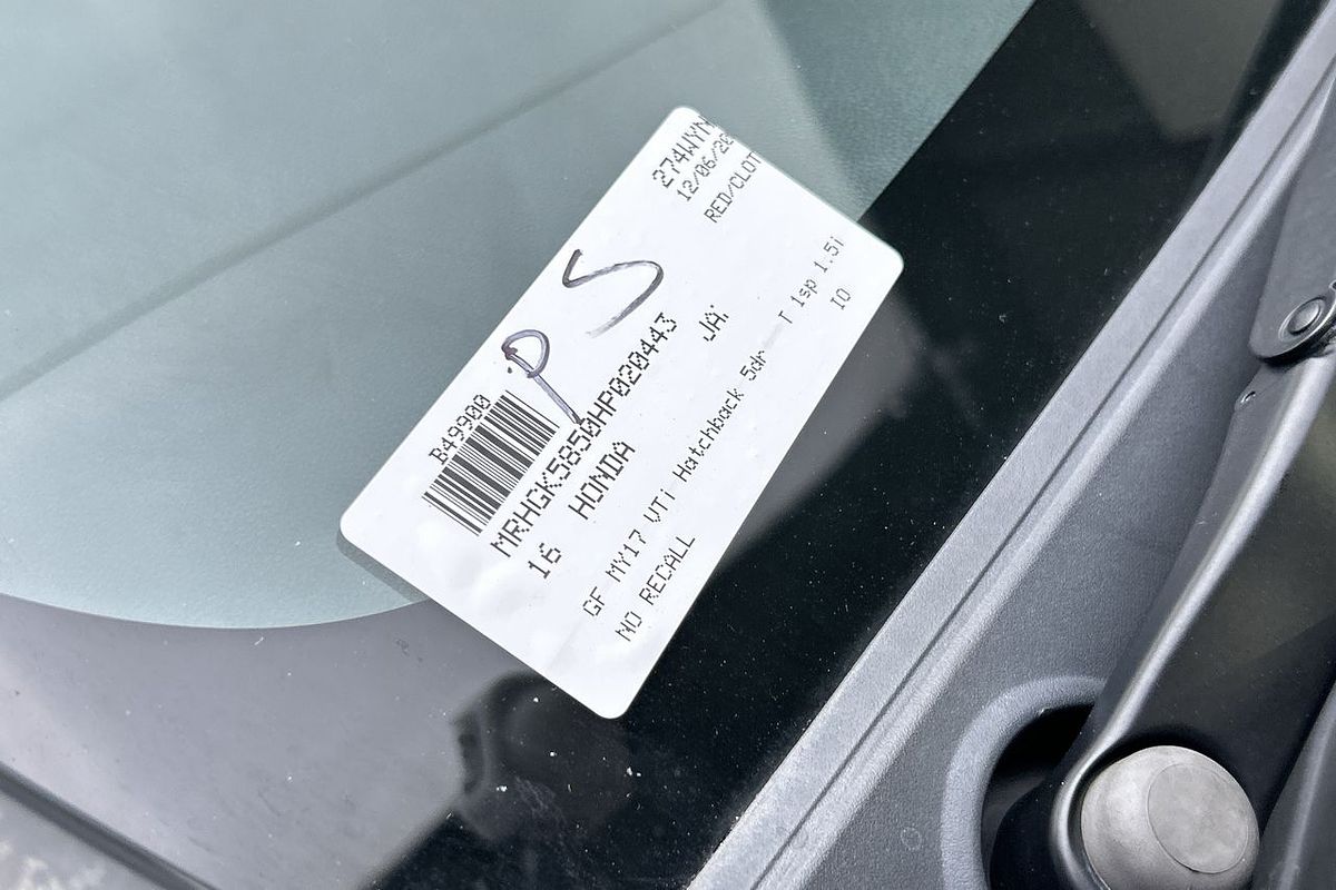 2016 Honda Jazz VTi GF