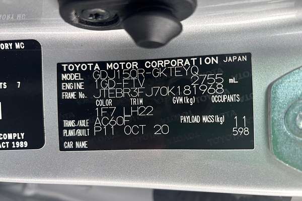 2020 Toyota Landcruiser Prado