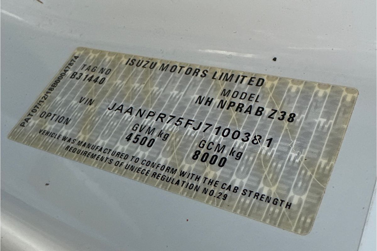 2019 Isuzu N SERIES NPR 45/55-155 NH