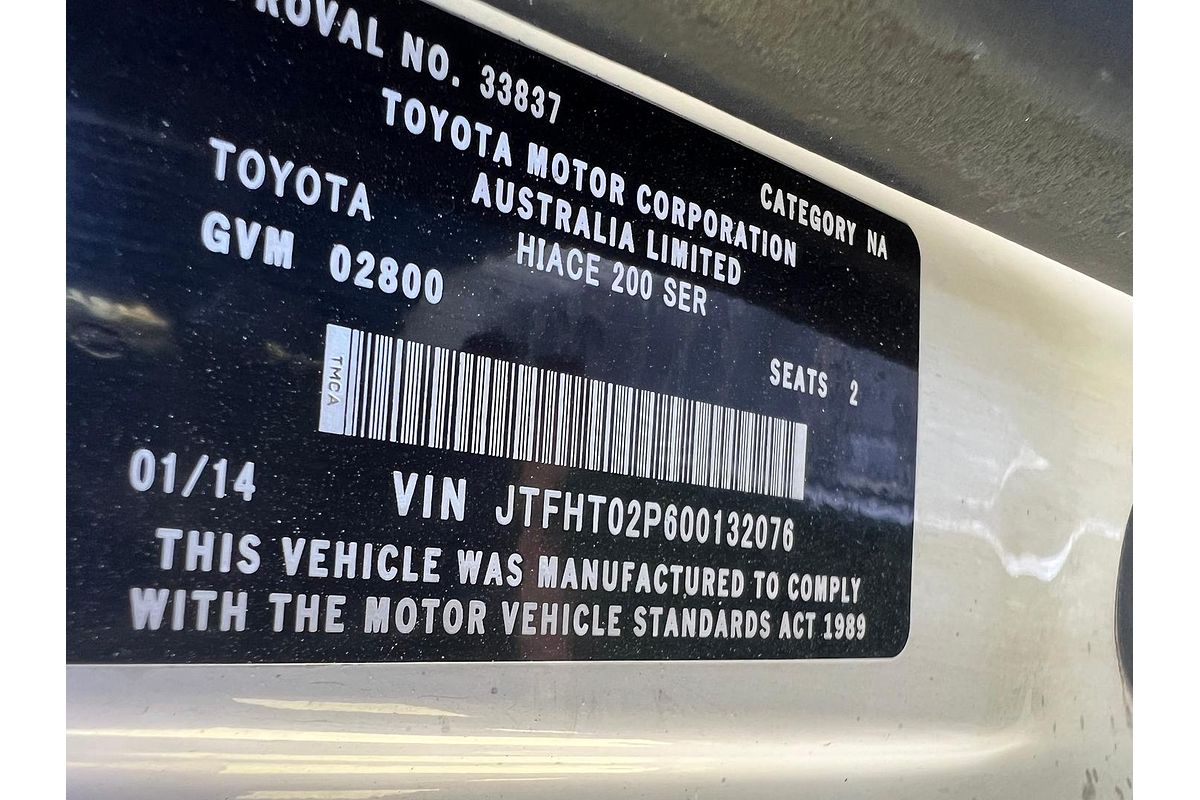 2014 Toyota Hiace KDH201R LWB