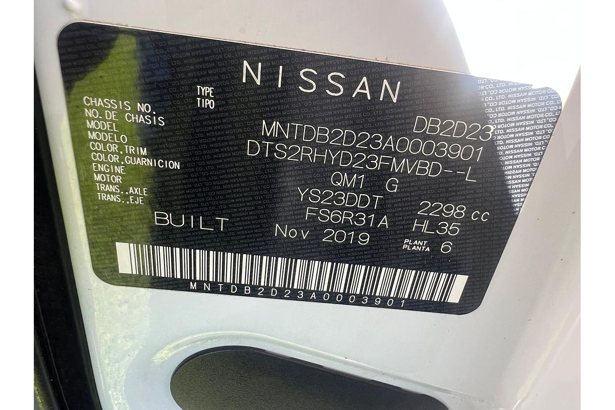 2019 Nissan Navara RX D23 Series 4 Rear Wheel Drive
