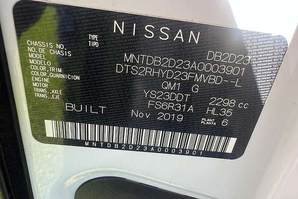 2019 Nissan Navara RX D23 Series 4 Rear Wheel Drive