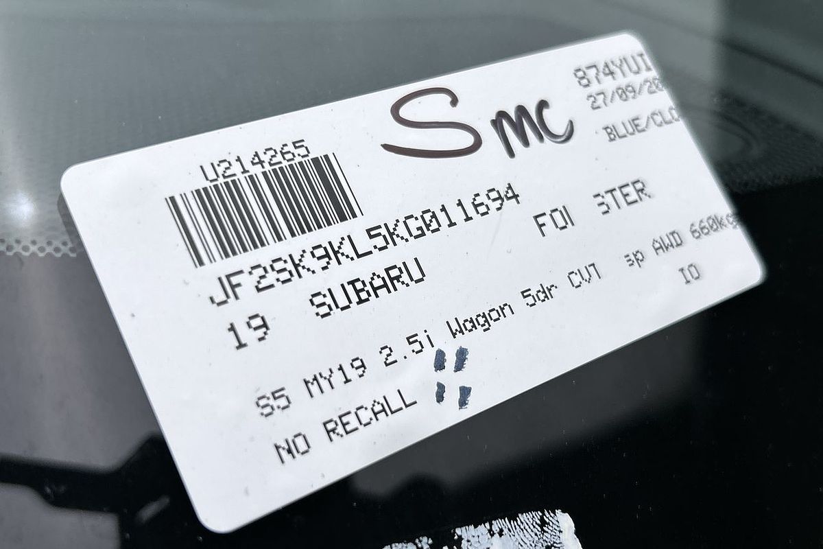2019 Subaru Forester 2.5i S5