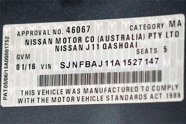 2015 Nissan QASHQAI ST J11