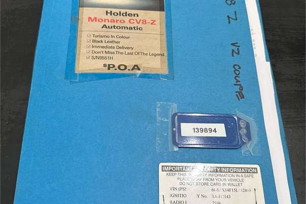 2005 Holden Monaro CV8 Z VZ