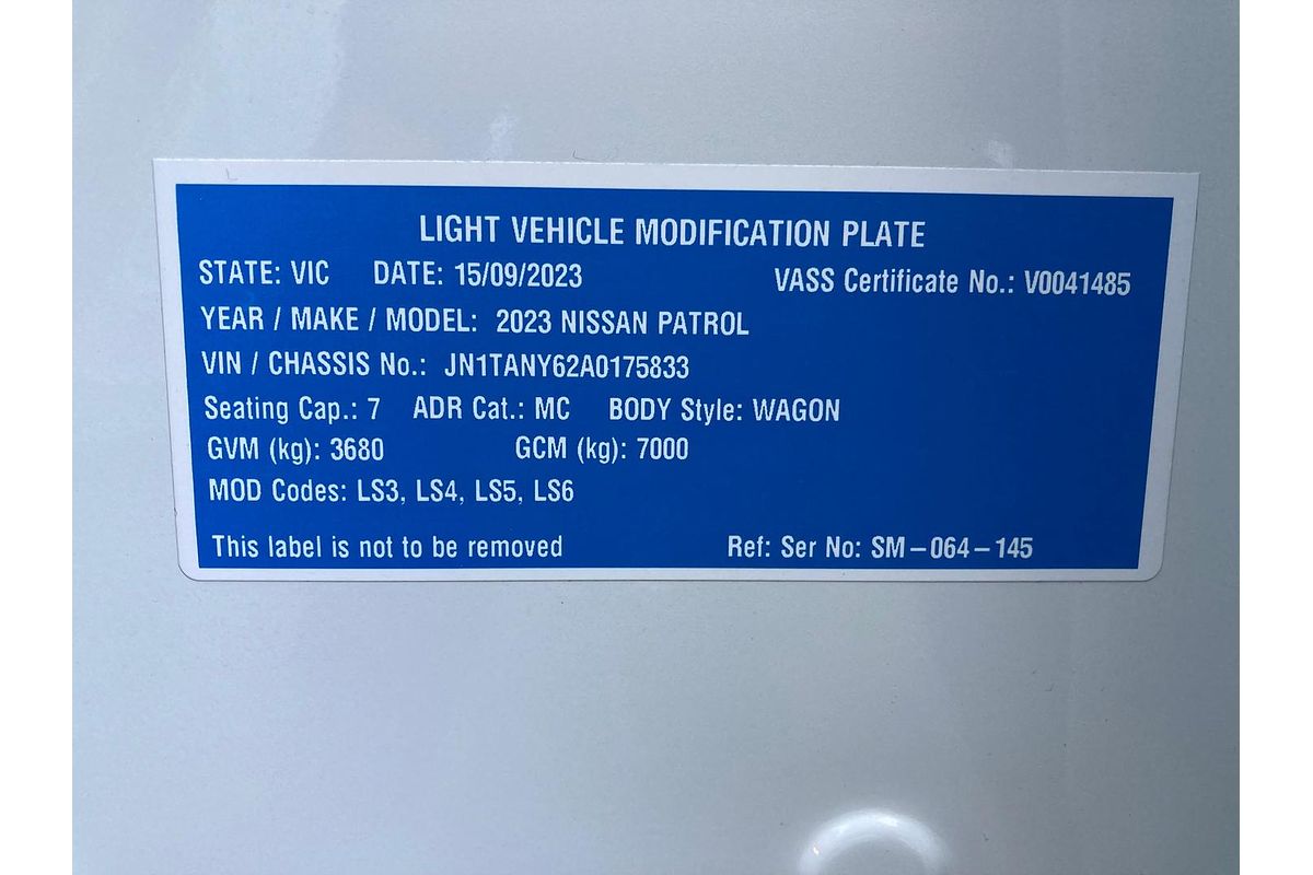 2023 Nissan Patrol Ti-L Y62