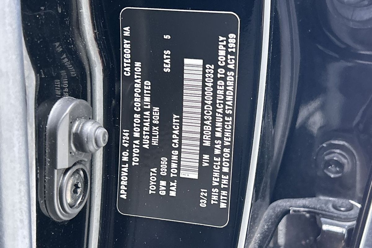 2021 Toyota Hilux SR5 GUN126R 4X4