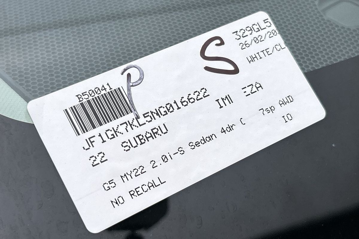 2022 Subaru Impreza 2.0i-S G5
