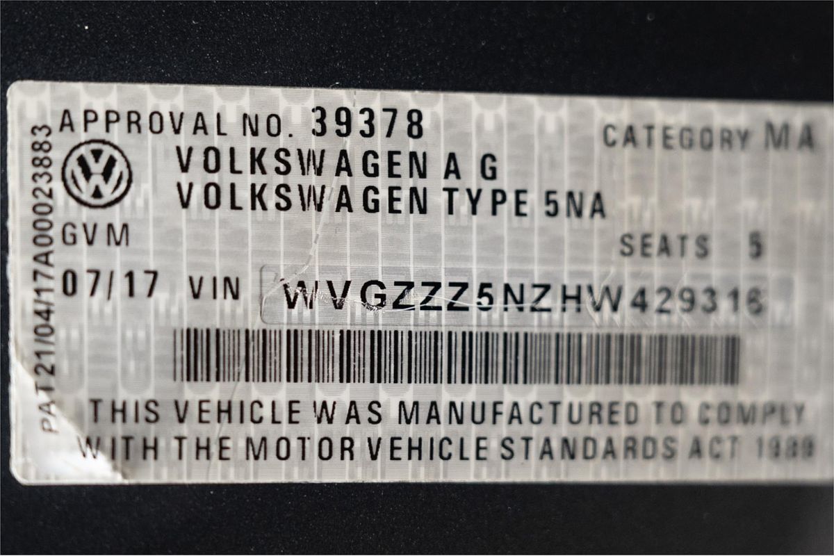 2017 Volkswagen Tiguan 140TDI Highline 5N