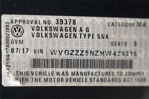 2017 Volkswagen Tiguan 140TDI Highline 5N