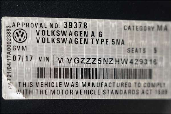 2017 Volkswagen Tiguan 140TDI Highline 5N