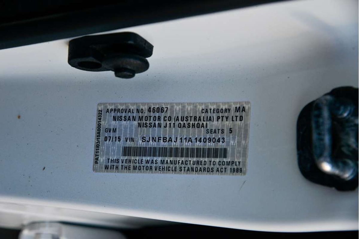 2015 Nissan QASHQAI Ti J11