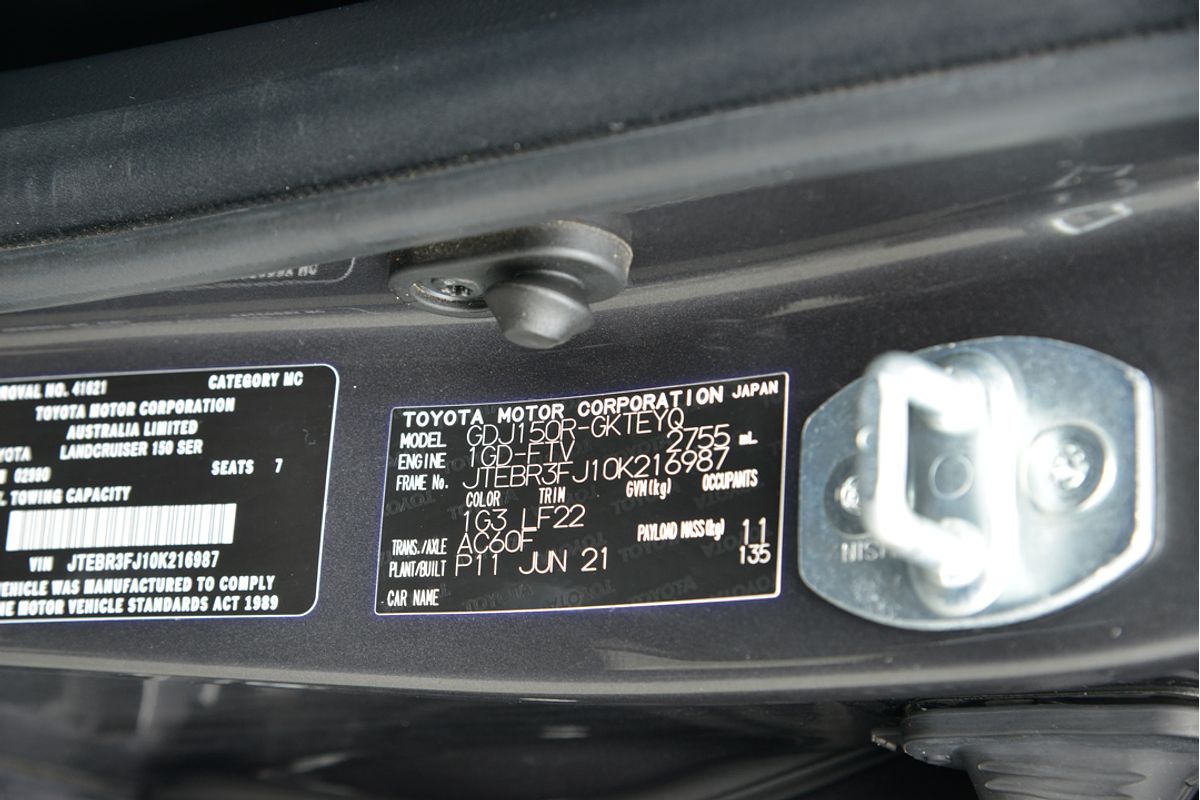 2021 Toyota Landcruiser Prado VX GDJ150R