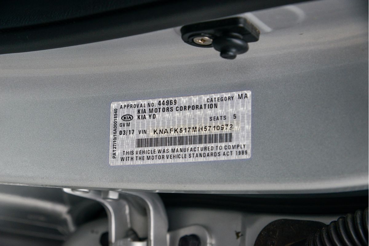2017 Kia Cerato Sport YD