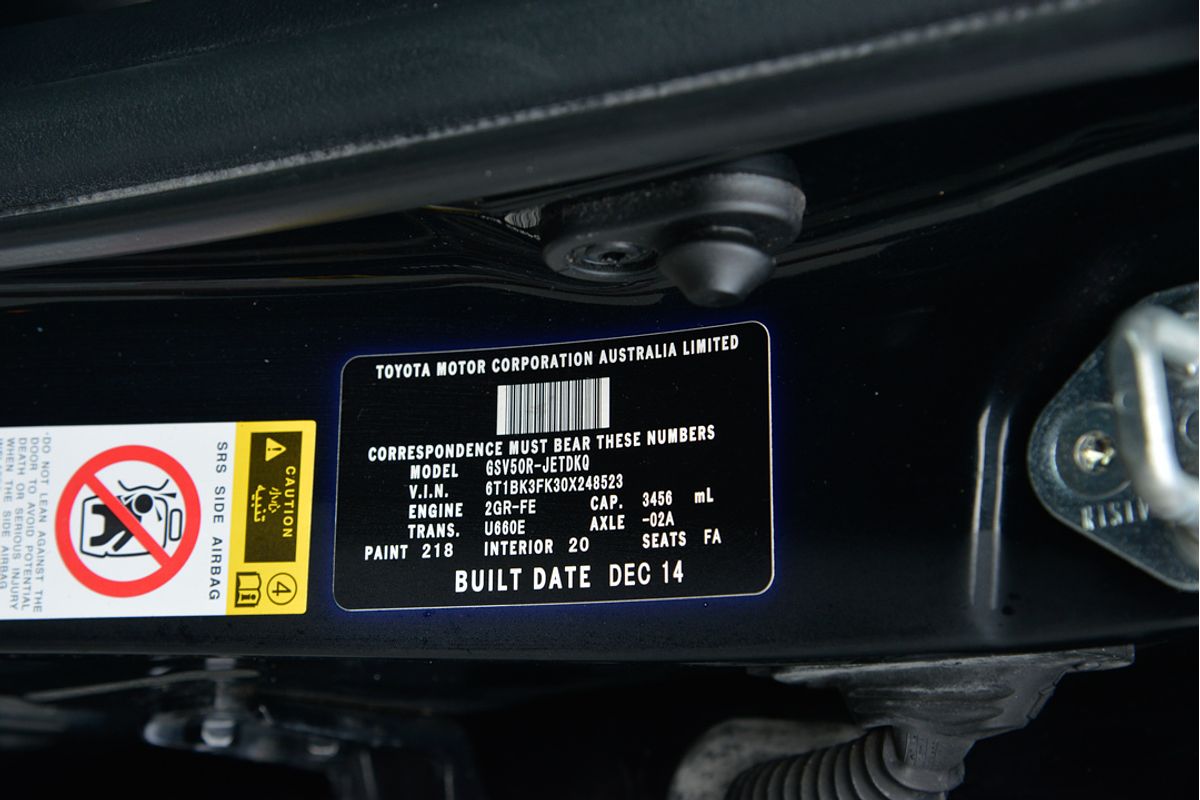2014 Toyota Aurion AT-X GSV50R