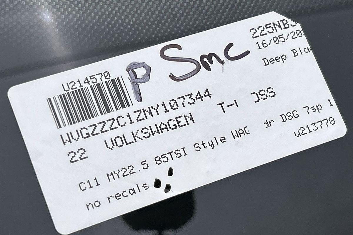2022 Volkswagen T-Cross 85TSI Style C11