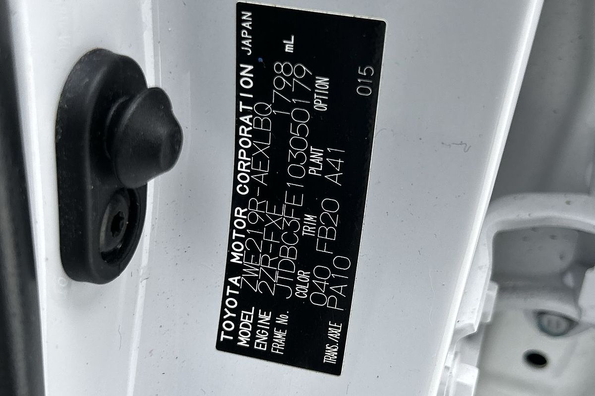 2024 Toyota Corolla Ascent Sport Hybrid ZWE219R
