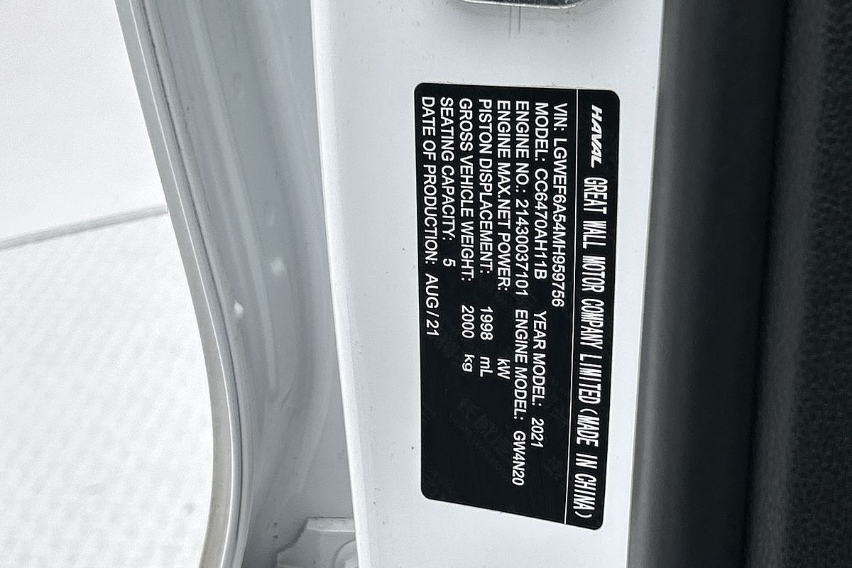 2021 GWM H6 Lux B01