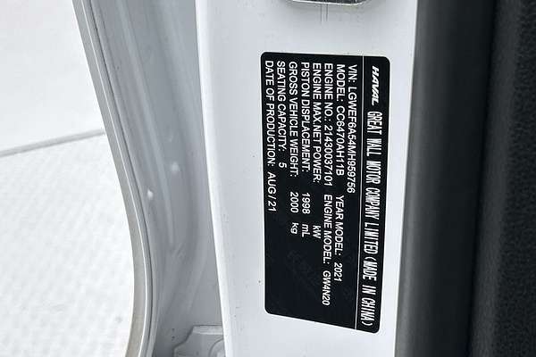 2021 GWM H6 Lux B01