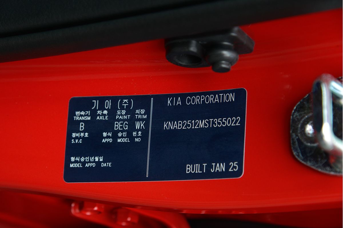 2025 Kia Picanto Sport JA PE2