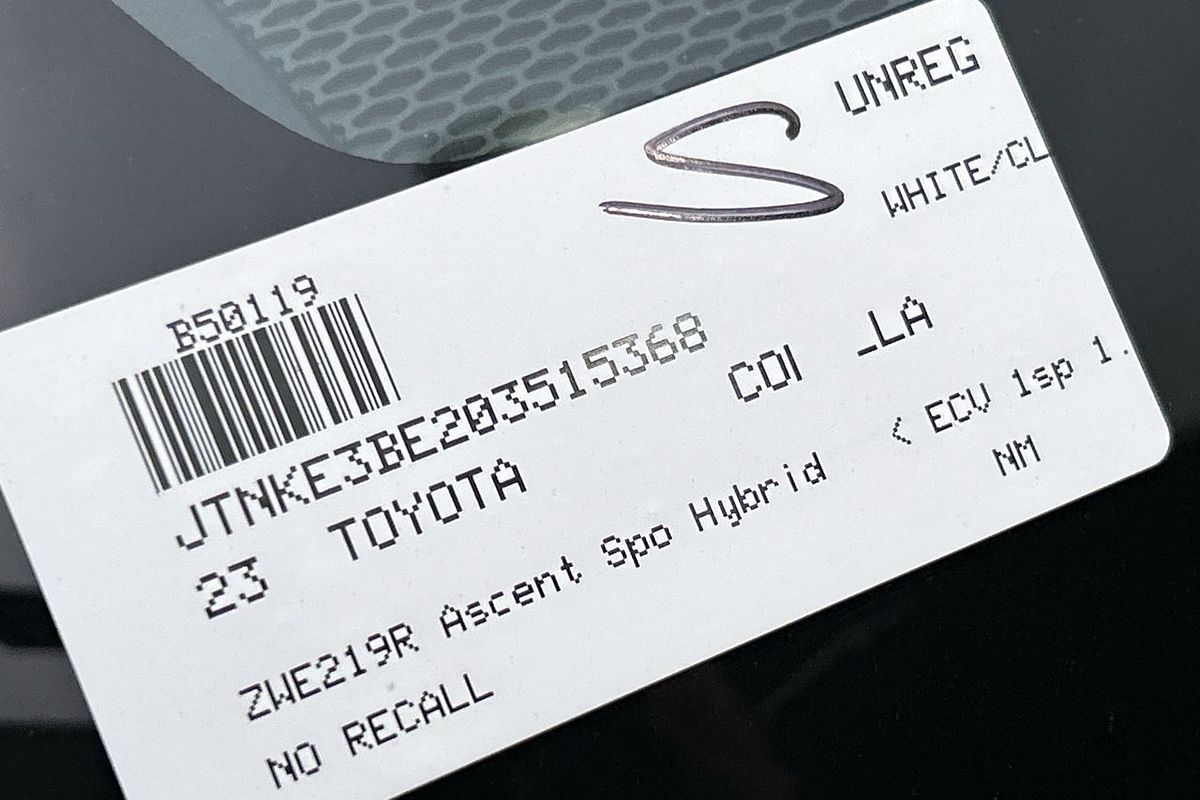 2023 Toyota Corolla Ascent Sport Hybrid ZWE219R
