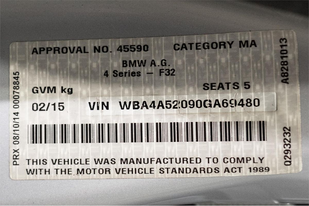 2015 BMW 4 Series 428i M Sport F36