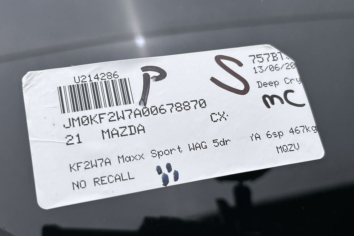 2021 Mazda CX-5 Maxx Sport KF Series
