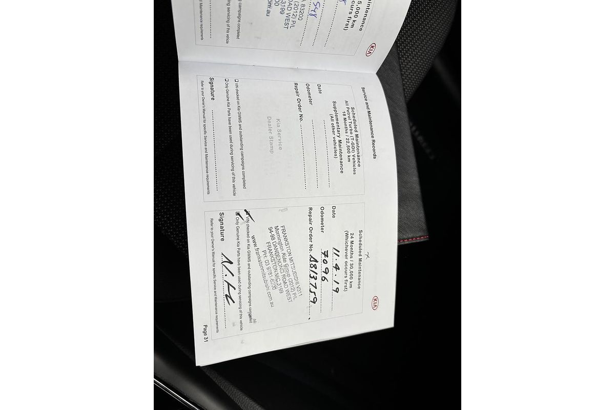 2017 Kia Cerato S YD