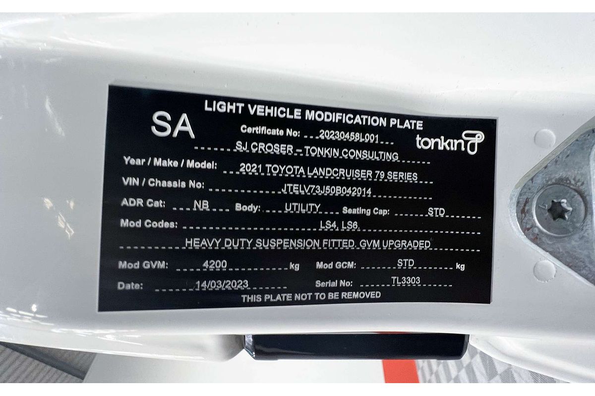 2022 Toyota Landcruiser GXL VDJ79R 4X4