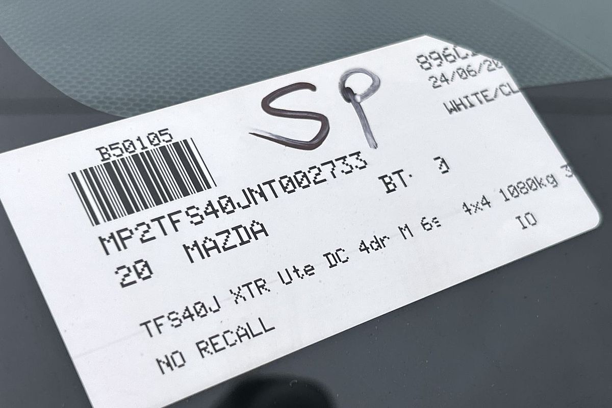 2020 Mazda BT-50 XTR TF 4X4