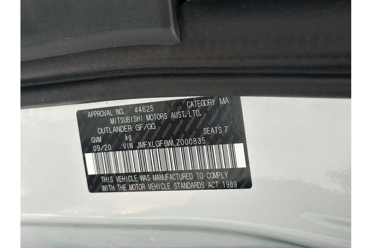 2020 Mitsubishi Outlander ZL MY21