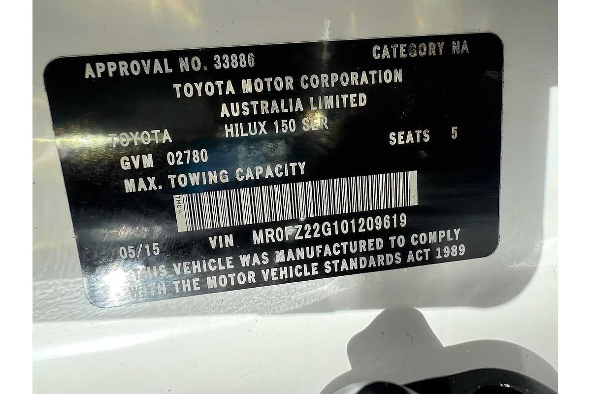 2015 Toyota Hilux SR KUN26R 4X4