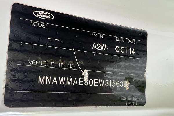 2014 Ford Ranger XL PX Rear Wheel Drive L