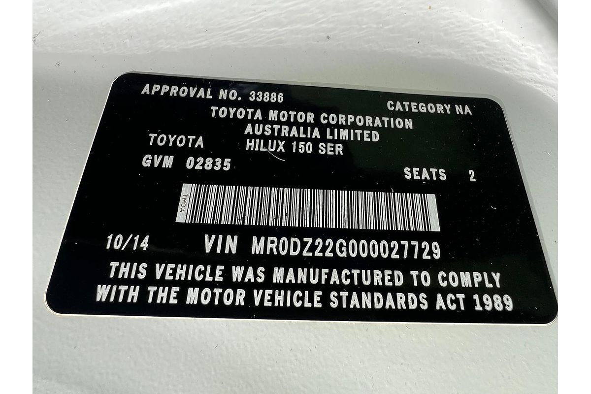 2014 Toyota Hilux SR KUN26R 4X4