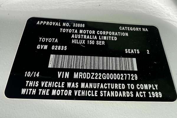 2014 Toyota Hilux SR KUN26R 4X4