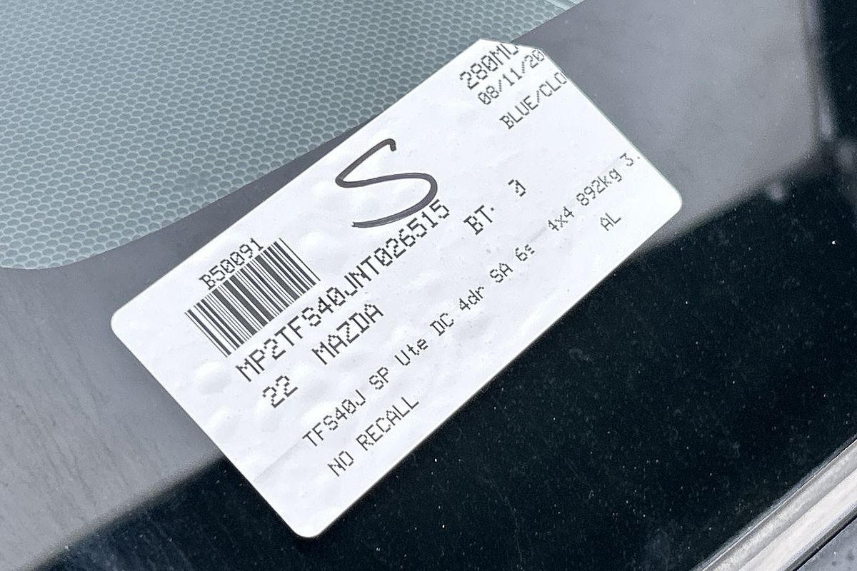 2022 Mazda BT-50 SP TF 4X4