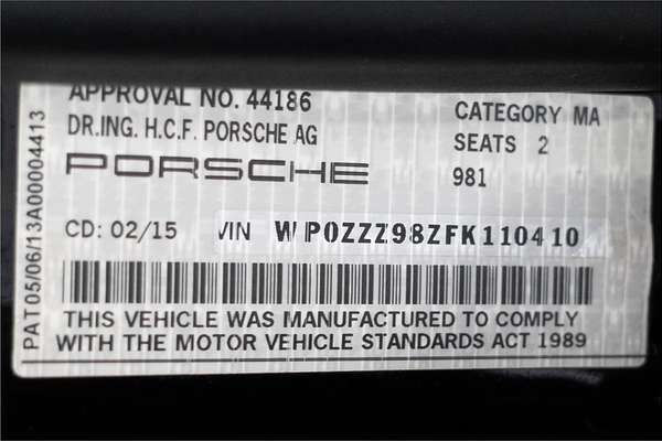 2014 Porsche Boxster 981