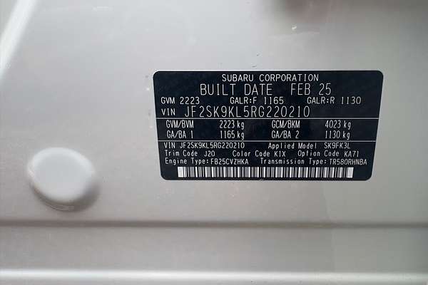 2025 Subaru Forester 2.5i Luxury Special Edition S5