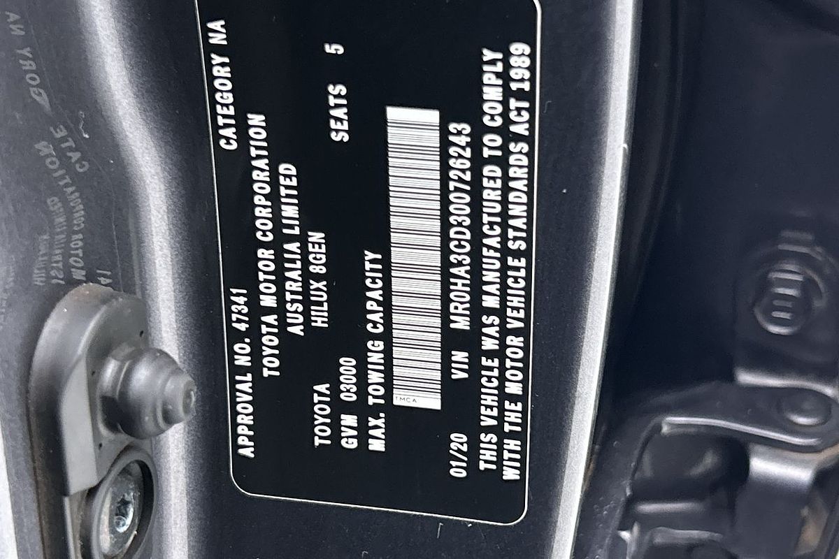 2019 Toyota Hilux SR5 GUN126R 4X4