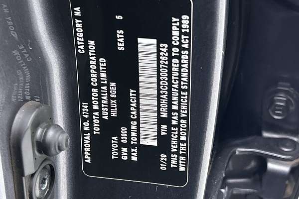 2019 Toyota Hilux SR5 GUN126R 4X4